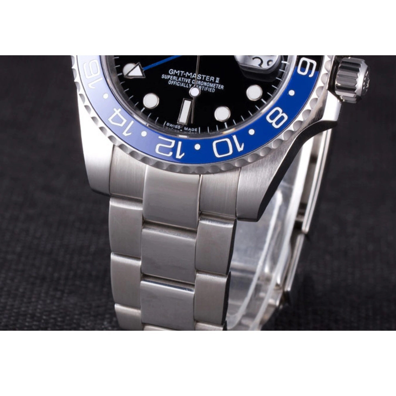 MiroTime 0801 Rolex GMT MASTER II BLACK BLUE BEZEL 2013 rl431 621393